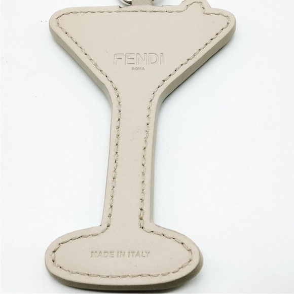 Fendi Martini Glass Bag Charm / Keychain EUC - Picture 3 of 9